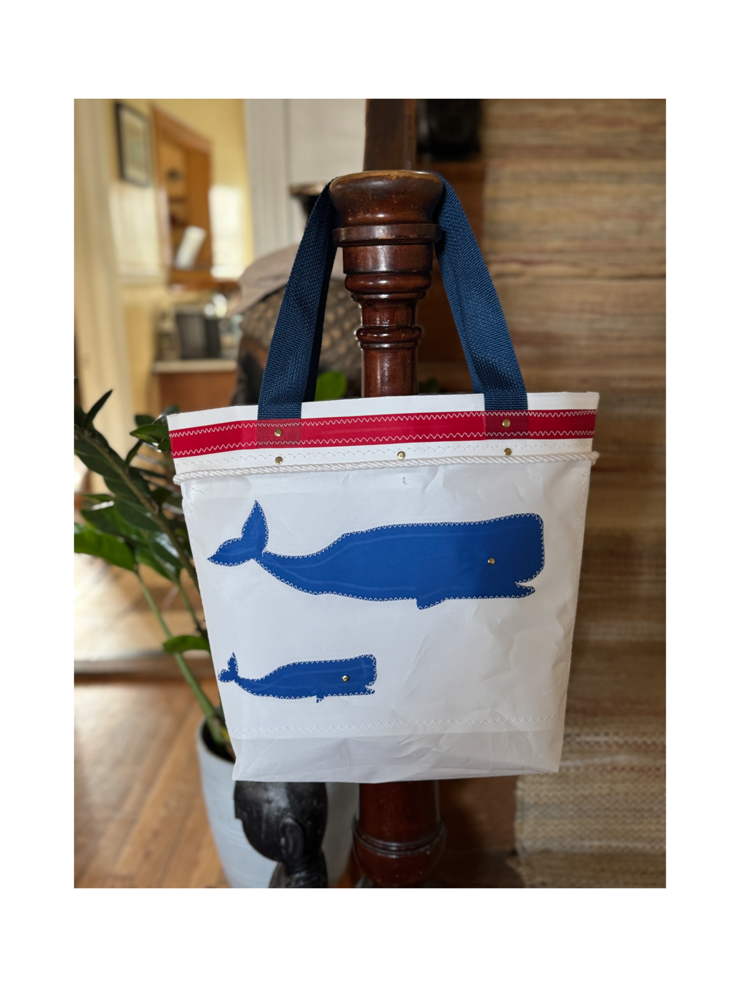 PODS Blue Whales Tote Bag