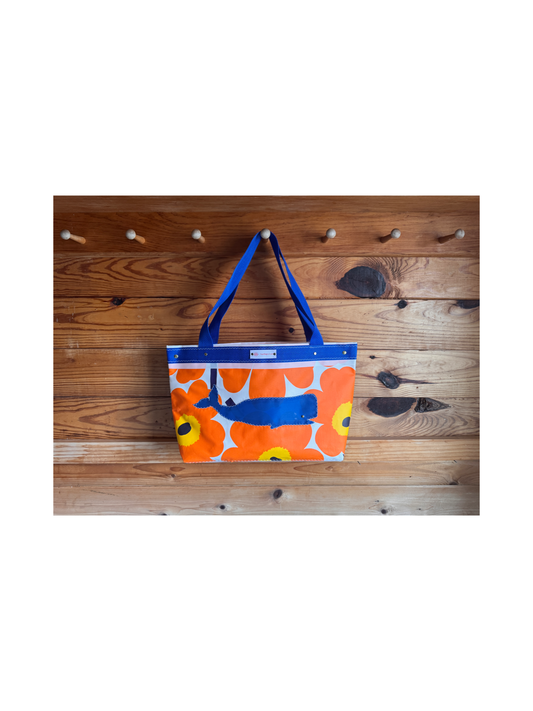 Blue PODS/Marimekko Shoulder Tote