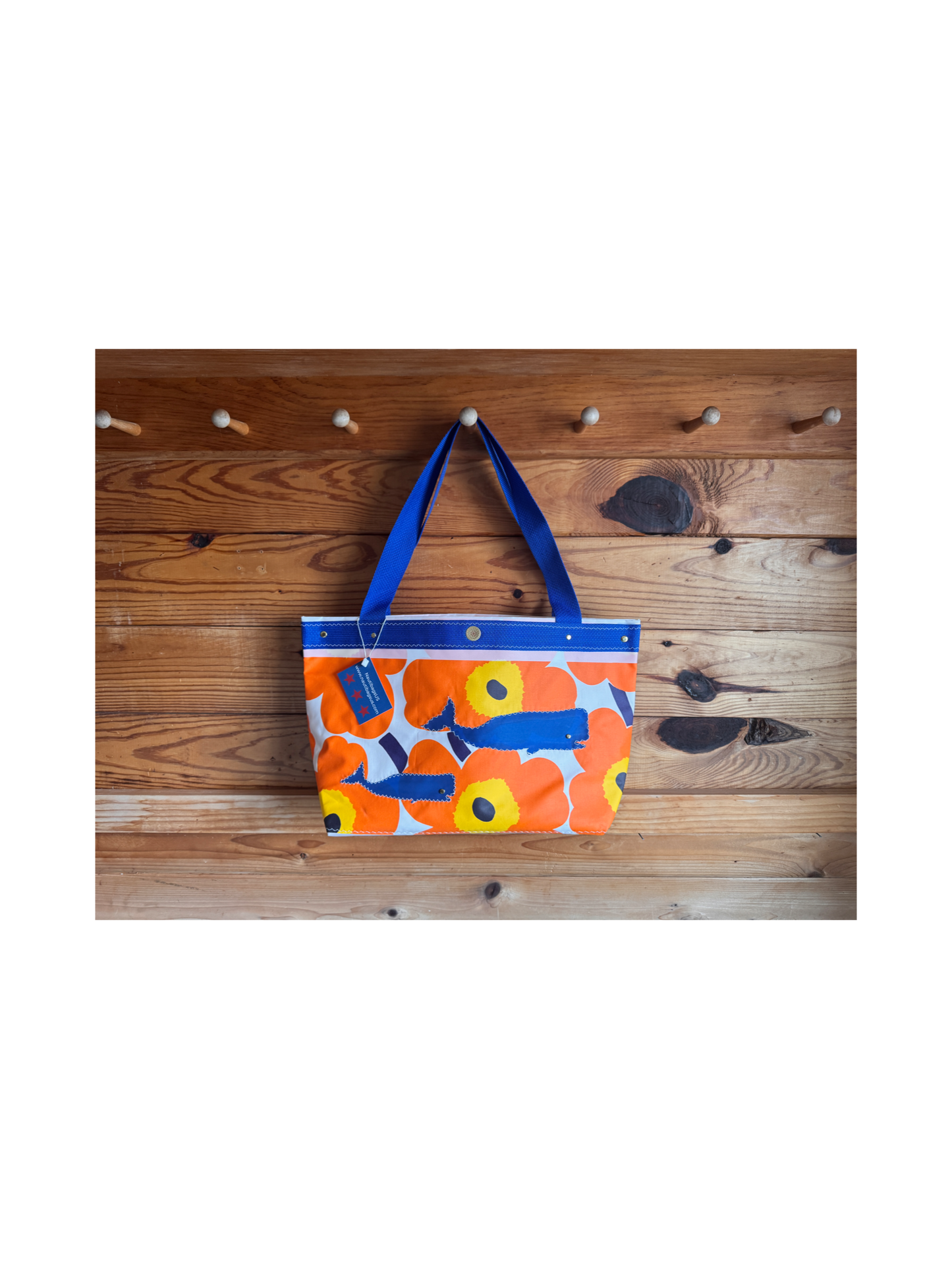 Blue PODS/Marimekko Shoulder Tote