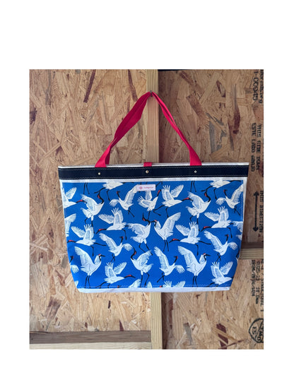 The Classic Tote (Dancing Cranes)